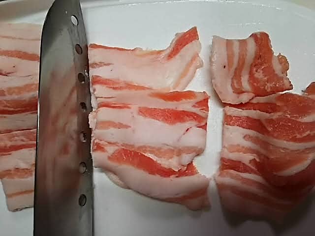 cut the pork ribs