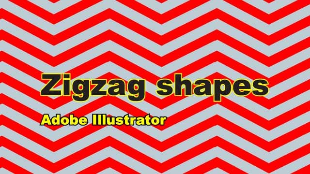how to create zigzag shapes in Adobe Illustrator